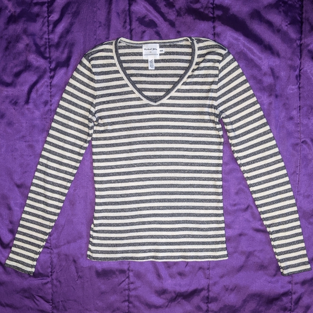 Anthropologie Michael Stars Striped Long Sleeve Top Size XS/S